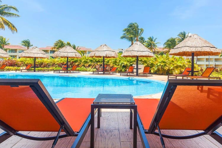Pool and loungers